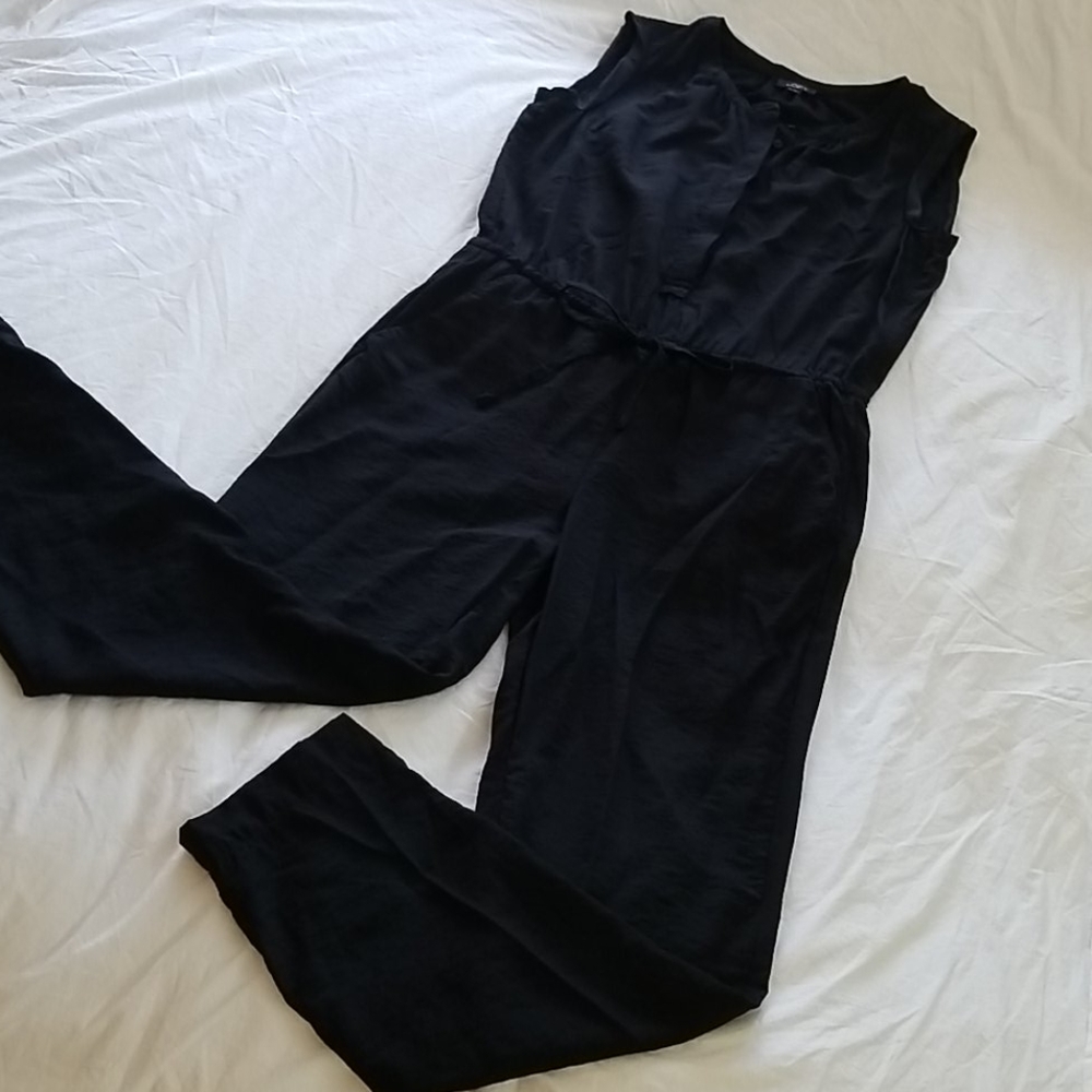Loft Black Jumpsuit Size Small